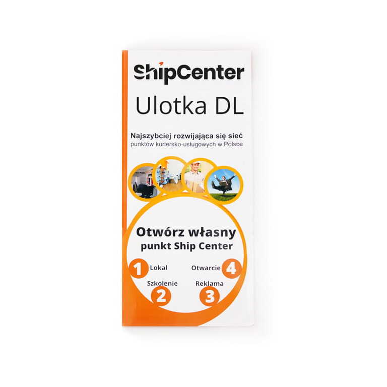 Ulotka DL składana na pół